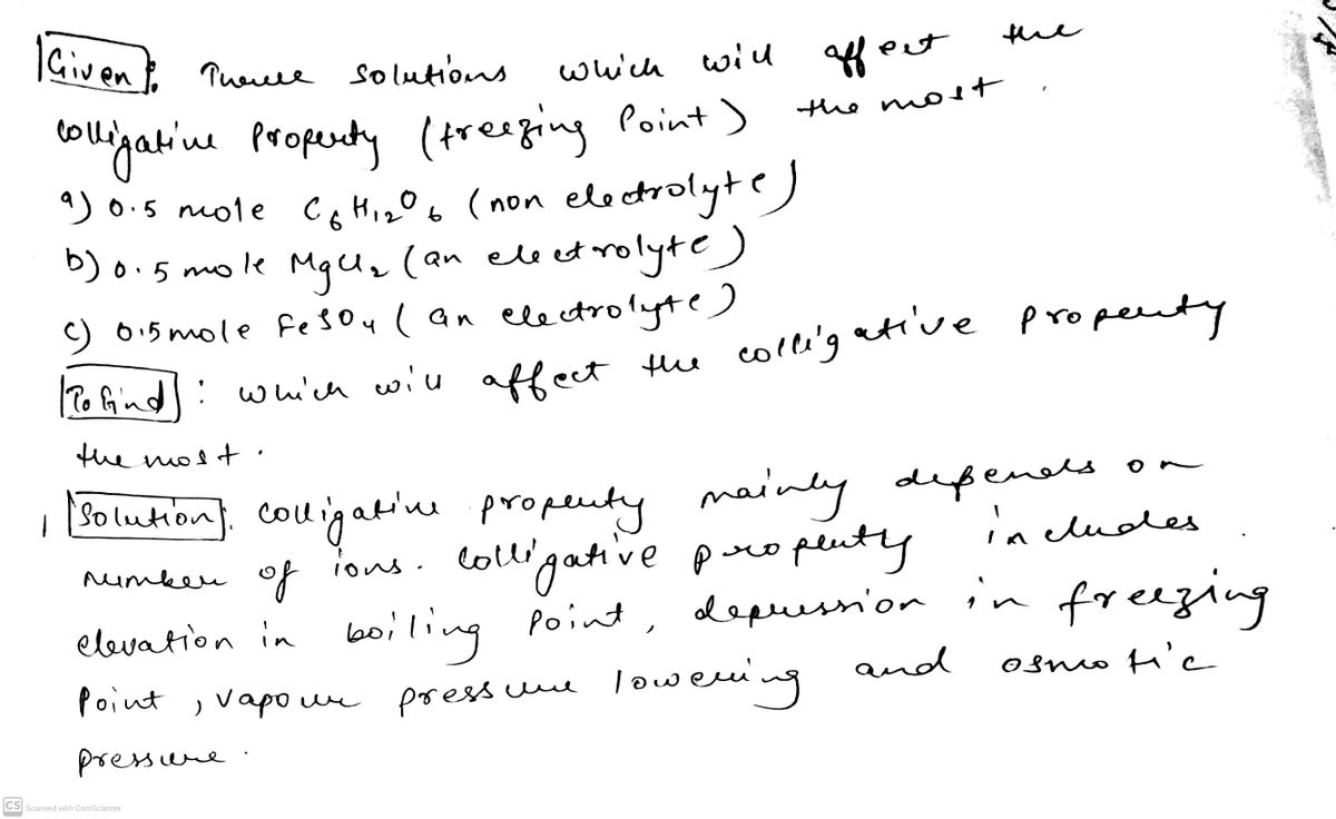 Chemistry homework question answer, step 1, image 1